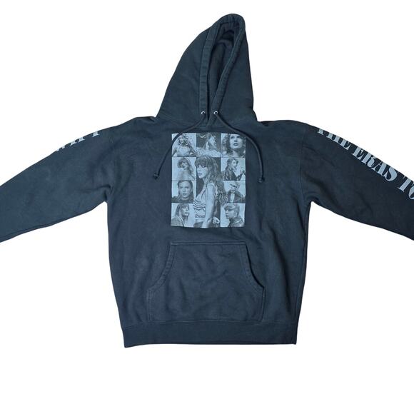 Taylor Swift Black Eras Tour Official Merchandise Merch Hoodie NWOT Large - Picture 2 of 9